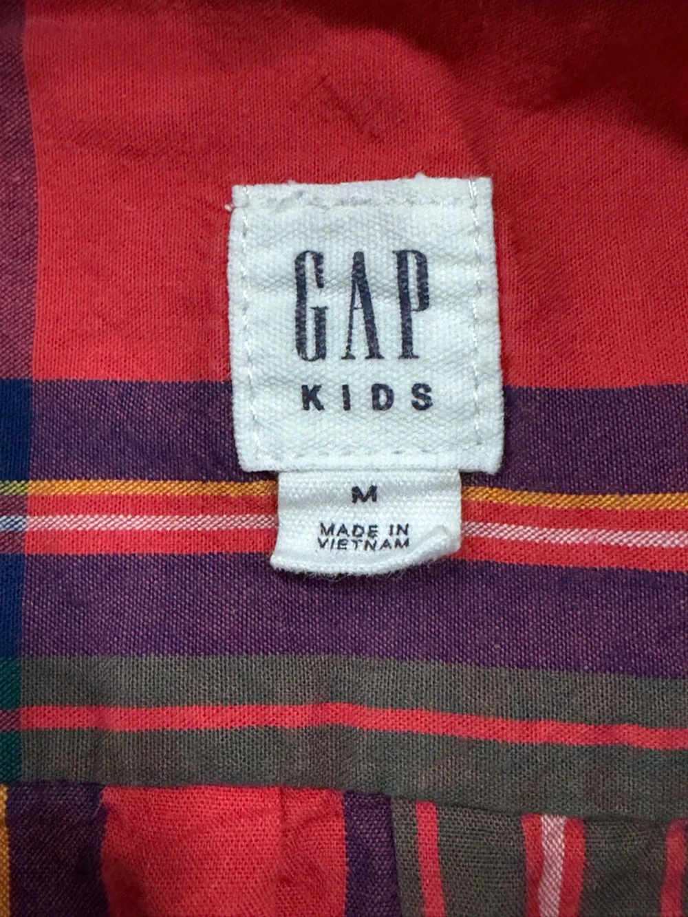GAP kids plaid